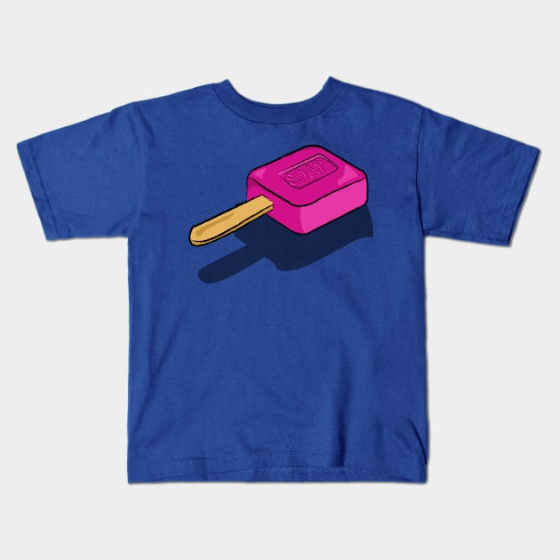 Deliciously Clean - Soap Bar Lollipop Kids T-Shirt by Fun Funky Designs